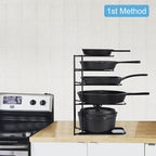 Toplife 2 Pack Heavy Duty Pan Organizer, 5 Tier Pot and Pan Organizer Rack - Image 4