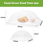 7 Pack Food Covers for Outside Mesh, Food Nets for Outdoors Large Food Covers - Image 3