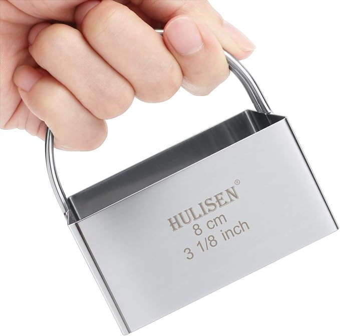HULISEN Square Biscuit Cutter Set, Stainless Steel Cookies Cutter - Image 2