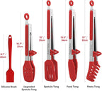 5-Pack Silicone Tongs for Cooking, Maywe Tanso 4PCS 13-Inch Kitchen Tongs - Image 5