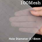 1Pack 100 Mesh 304 Stainless Steel Woven Wire Mesh, Never Rust, Hard and Heat - Image 2