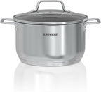 SUNHOUSE 18/8 Stainless Steel Stock Pot by SUNHOUSE