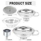 Stainless Steel Food Canning Funnels - Image 2