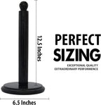 Black Marble Paper Towel Holder – Handmade Heavyweight Stand - Image 5