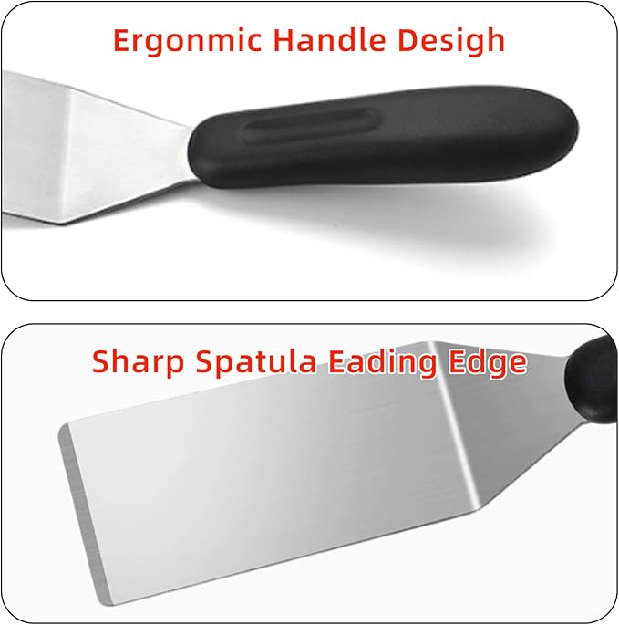 2-Pieces Small Metal Spatula Set, Mini Metal Spatulas - Image 7