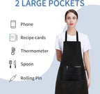 8/12/24 Pack Plain Bib Aprons Bulk, Unisex Apron - Image 5