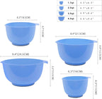 BoxedHome 4 Quart Large Plastic Mixing Bowls, Microwave Safe Mixing Bowl Set - Image 3