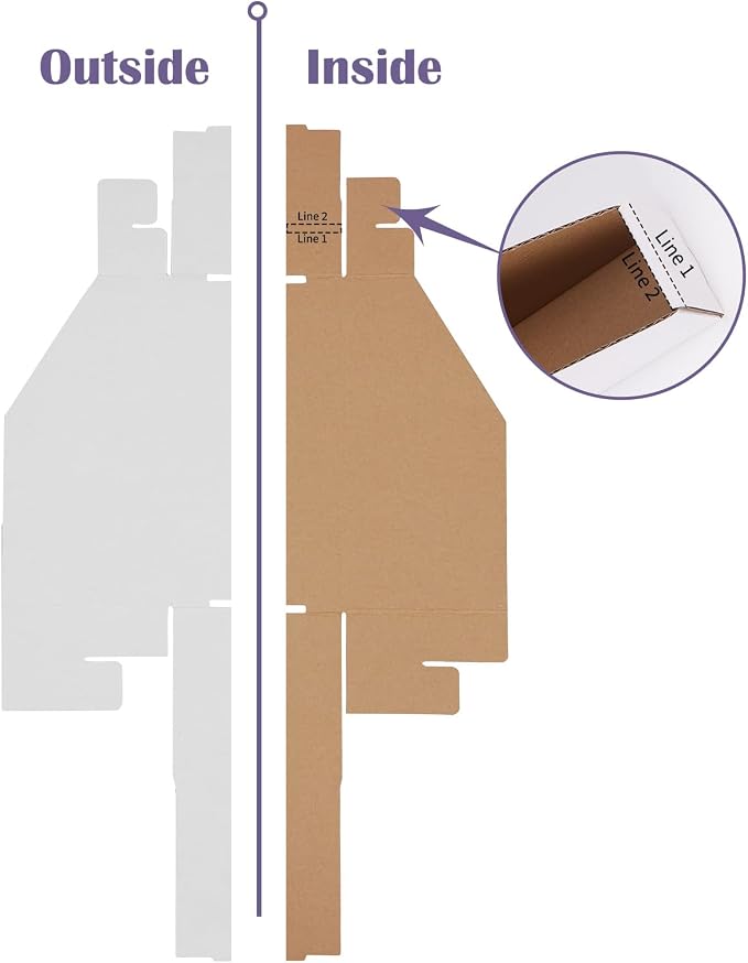 EXYGLO Cardboard Storage Bins 35 Pack, 9.4x3x4.5 Inch Cardboard Boxes, - Image 5