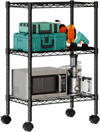 DUMOS 3-Tier Metal Wire Storage Shelves, Adjustable Standing Storage Rack Shelf - Image 4