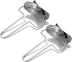 2 Pieces Stainless Steel Pastry Rolling Cutter Circle Dough Blade Roller by Drincarier