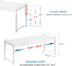 2 Pack Stackable Expandable Shelves - Image 2