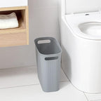 rejomiik Small Trash Can, 3.5 Gallon Garbage Can, Slim Waste Basket, Plastic - Image 2
