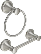 RUMOSE Toilet Paper Holder and Hand Towel Ring Brushed Nickel Wall Mount by RUMOSE