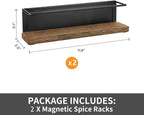 2 Pack Strong Magnetic Spice Rack Organizer - Image 2