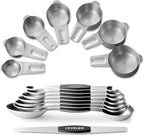 Stainless Steel Measuring Cups & Spoons Set, EWFEN Kitchen Tools Nesting by EWFEN