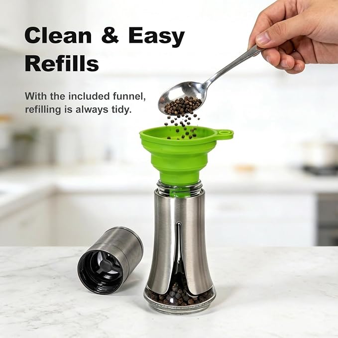 Aelga Salt and Pepper Grinder Set - Image 4