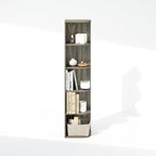 Furinno Reed Corner Shelf, 5-Tier Corner Bookshelf, Book Shelf, Corner Shelves - Image 6