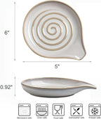 Ceramic Spoon Rest for Stove Top, Large Spoon Holder for Kitchen Counter - Image 3