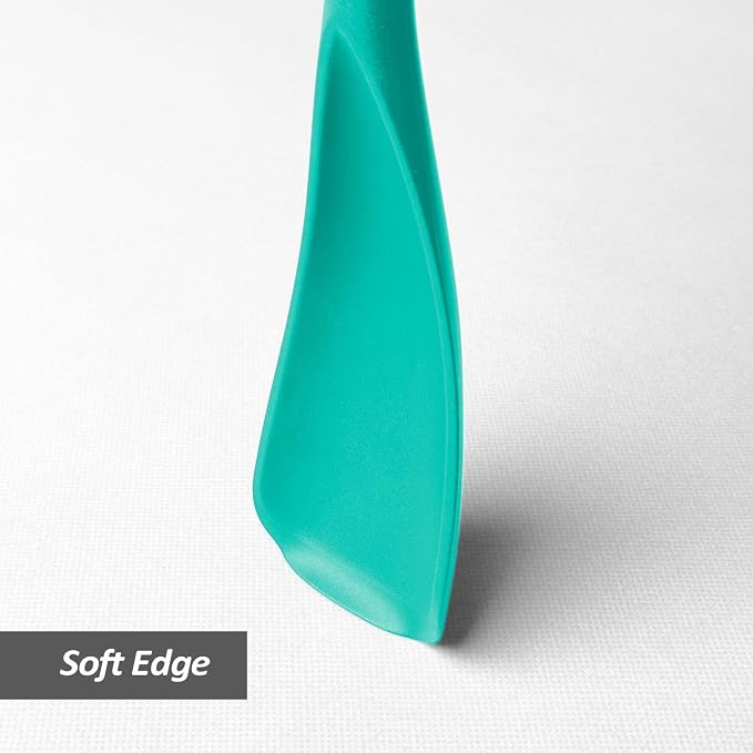 Cooking Spoon for Nonstick Cookwares, VOVOLY Silicone Spoon for Mixing - Image 5