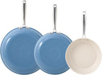 Redchef Non Stick Ceramic Frying Pan Set, Non Toxic Ceramic Pans by Redchef