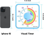 Secura 60-Minute Visual Timer, 7.5 Inch Magnetic Rainbow Countdown Timer - Image 7