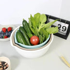 Set of 3 Mixing Bowls with Pour Spout-Nesting Design Saves Space - Image 8