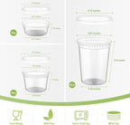 AOZITA 24 Sets Plastic Deli Food Containers - Image 2