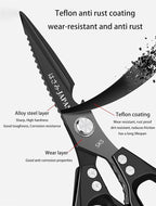Multi-Purpose Rust Proof Kitchen Shears, Heavy Duty Meat Scissors, Dishwasher - Image 4
