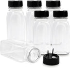 RoyalHouse - 6 Pack 14 Oz Plastic Spice Jars by RoyalHouse