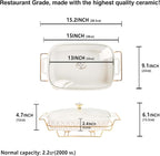 13" x 9" Ceramic Casserole Dish - Image 2