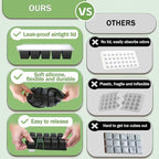Ice Cube Trays for Freezer, 2 Pack Easy Release Slicone Ice Cube Tray - Image 6