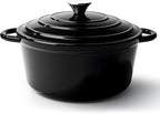 4.5 Quart Dutch Oven Pot with Lid, Non Stick Enameled Cast Iron Dutch Oven by Fijinhom
