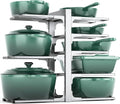 MUDEELA 8-Tier Pots and Pans Organizer under Cabinet, 15.83" Height Heavy Duty by MUDEELA