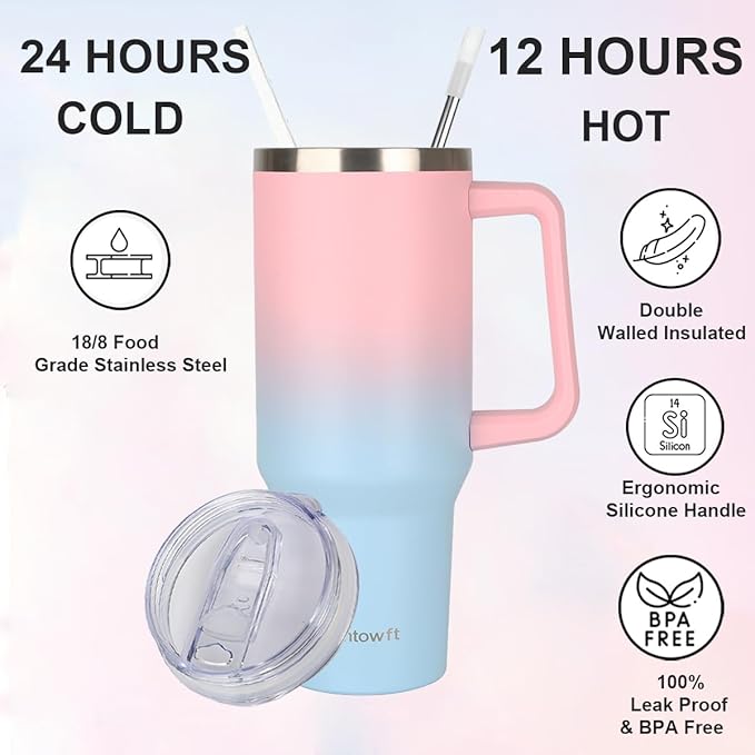 40oz Stainless Steel Double Vacuum Tumbler - Image 5