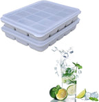 Ice Cube Trays Set of 2, Easy Release 15 Flexible Silicone Ice Cube Molds by Tvmania