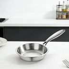 SuperCook Tri-Ply Clad Stainless Steel Frying Pan 8 Inch, Stainless Clad Frying - Image 6