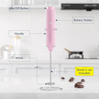 Powerful Milk Frother Handheld Foam Maker, Mini Whisk Drink Mixer - Image 3
