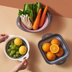 Collapsible Colander and Strainer, Silicone Strainer Colanders & Food Strainers - Image 2