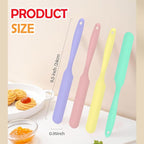 4Pcs Jar Spatula Silicone Long Scraper, Food-grade Cream Spatulas, - Image 5