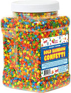 Rainbow Confetti Sprinkles - 1.7 LB Bulk - Birthday Confetti - Carnival Sprinkles - Primary Colored Sprinkles - Edible Confetti - Confetti Toppings by AGreatSurprise