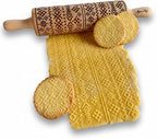 AZTEC Embossed Rolling Pin for Ceramic. Clay Roller and Ceramic Stamp for by ALGISCRAFTS