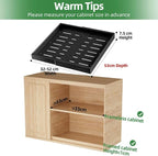 PAKETA 2 Pack Expandable Pull Out Cabinet Organizer, Upgrade 3 Slide Rails - Image 2