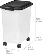 IRIS USA Dog Food Storage Container, 2 Pack, Airtight Seal - Image 2