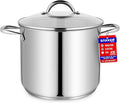 Stainless Steel Stockpot with Tempered Glass Lid 20 Quart, Durable 18/0 by Unknown