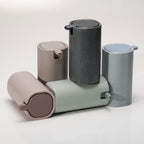 LINE+ARC Modern Easy-to-Press Soap Dispenser. No-Rust Cute Bathroom Pink Marble - Image 9