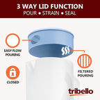 Tribello Pitcher with Lid Half Gallon, Ice Tea, and Drinks, Freezer/Dishwasher - Image 4