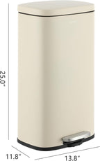 happimess HPM1011I Curtis 8-Gallon Step-Open Trash Can, Fingerprint Resistant - Image 4