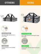 Casserole Carrier Bag, Single Insulated Food Bag, Hot Cold Lasagna Holder Tote - Image 5