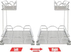OCG Under Sink Cabinet Organizer Two Tier Pull Out Shelf, Under Sink Sliding - Image 5