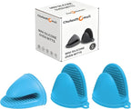 3 Pairs Oven Mitts Silicone Pot Holders Set Heat Resistant by ChufanMomsil